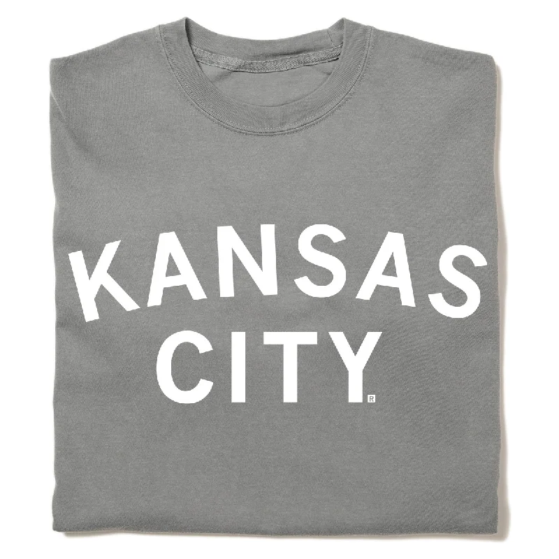 Women's Blouse with Boat CollarKansas City Curved Logo Heavyweight