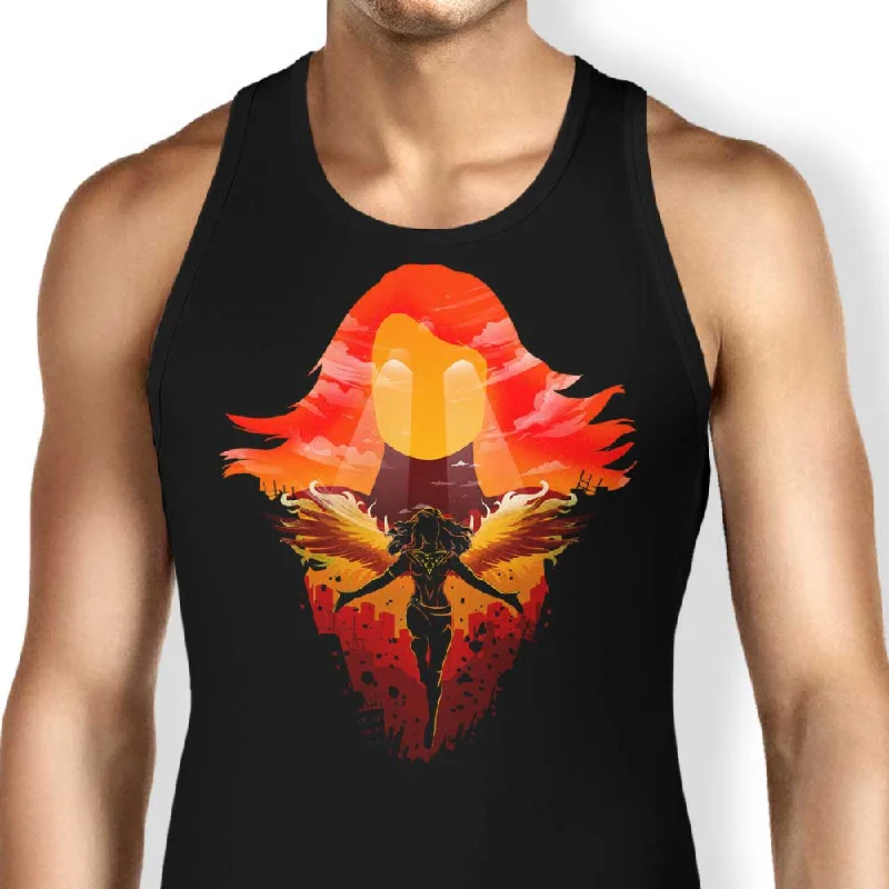 Women's Ruffled BlousePhoenix Landscape - Tank Top