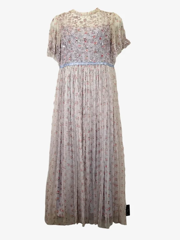 Women's Shirt Collar DressesNeedle & Thread Elegant Formal Floral Maxi Dress Size 18