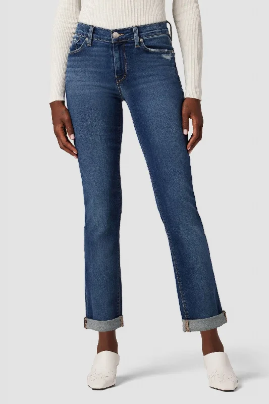 Women's Jodhpurs with Short LengthNico Mid-Rise Straight Ankle Jean In Elemental