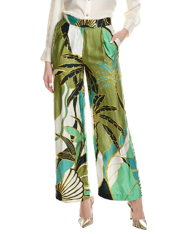 Women's Jodhpurs with Asymmetrical HemReiss Luna Wide Leg Print Trouser