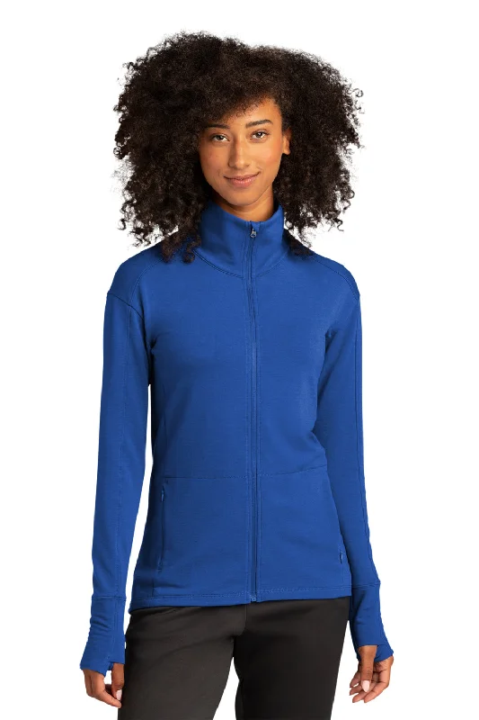 Women's Hooded Sweatshirts with Spandex LiningSport-Tek Womens Flex Fleece Moisture Wicking Full Zip Sweatshirt w/ Pockets - True Royal Blue