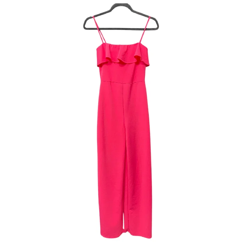 Women's Jumpsuits with V-Shaped CollarJumpsuit By Clothes Mentor In Pink, Size: Xs