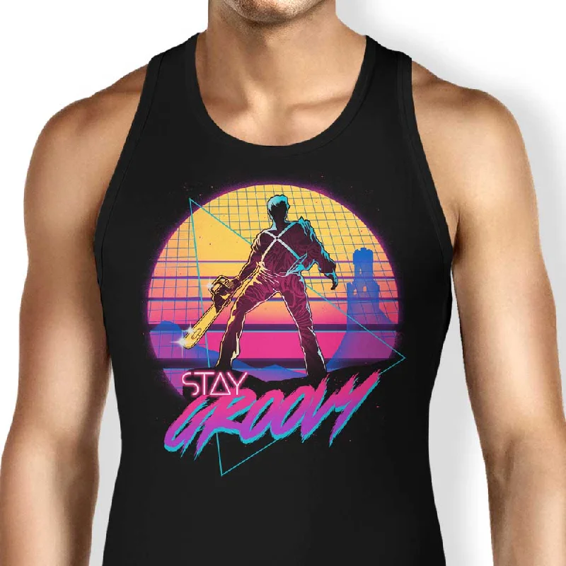 Women's Short-Sleeve BlouseStay Groovy - Tank Top