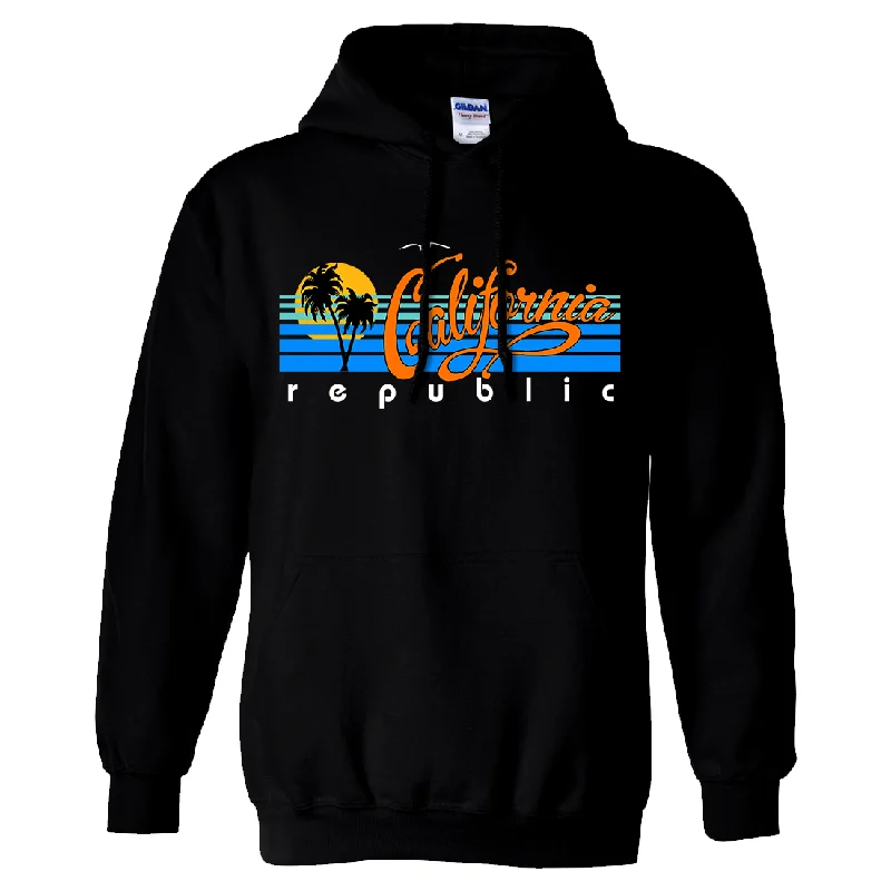 Women's Hooded Sweatshirts with Cozy FabricCalifornia Republic Palm Trees Sweatshirt Hoodie