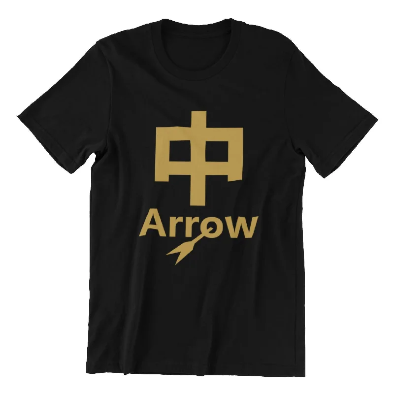 Women's Blouse with U-Shaped CollarDio Arrow (Limited Gold Edition) Crew Neck S-Sleeve T-shirt