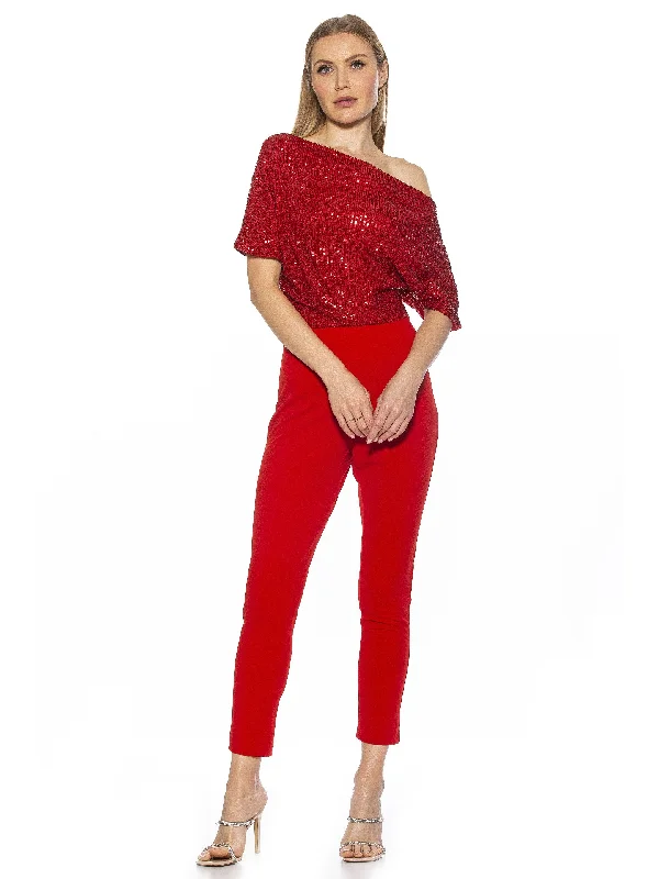 Women's Jumpsuits with Sweetheart CollarAthena Sequin Jumpsuit