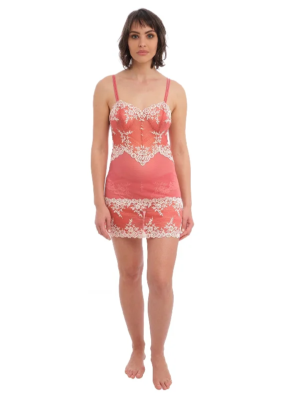 women's pajama sets with matching robesWACOAL Embrace Lace Chemise WA814191 - Faded Rose