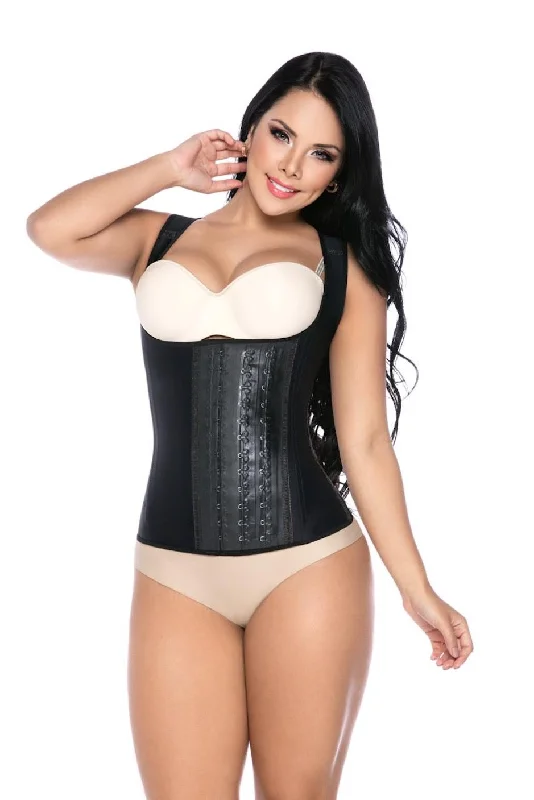 mid-thigh body shaper for skirts6022 Latex Vest Fajas Meli'belt