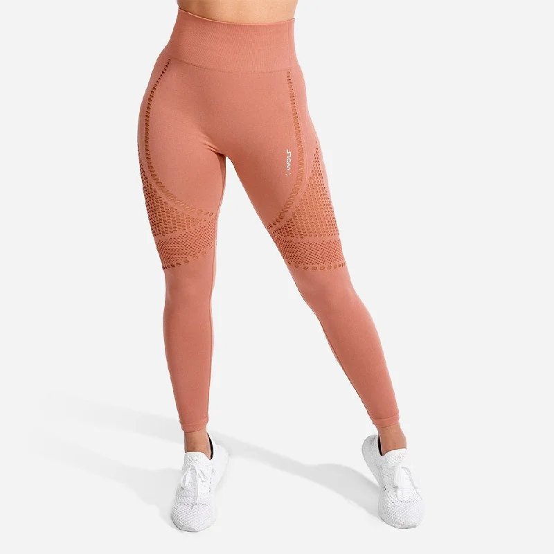 Meta Seamless Leggings - Rose Gold