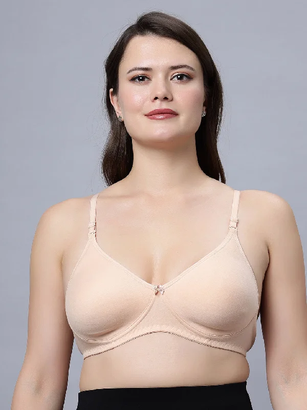 wireless bra for breastfeedingNon padded medium coverage Skin Color Everyday Bra (Pack of 1)