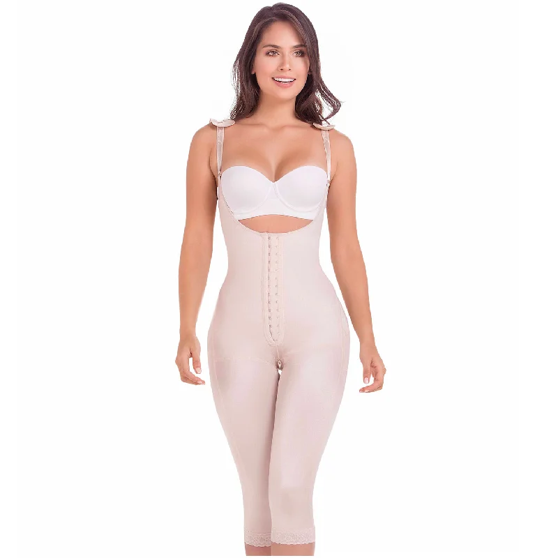 backless dress shaper with clear strapsMaríaE 9702 Fajas Completas Colombianas Postoperatorias