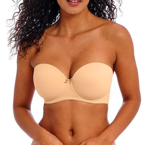 lace underwire bra for special occasionsFREYA DECO U/W MOULDED STRAPLESS BRA NUDE