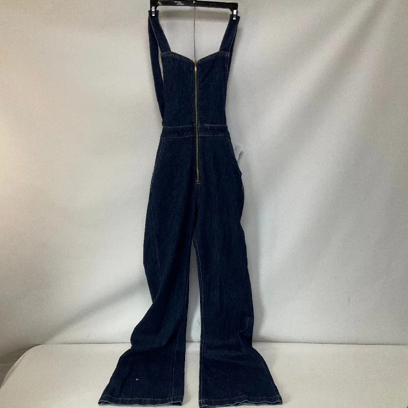 Women's Jumpsuits with Narrow CollarJumpsuit By Silver In Blue Denim, Size: S