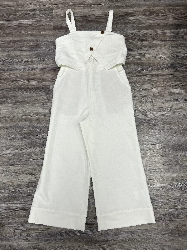 Women's Jumpsuits with Peter Pan CollarJumpsuit By Express In White, Size: S