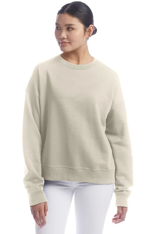 Women's Hooded Sweatshirts with Microfiber LiningChampion Womens PowerBlend Crewneck Sweatshirt - Sand