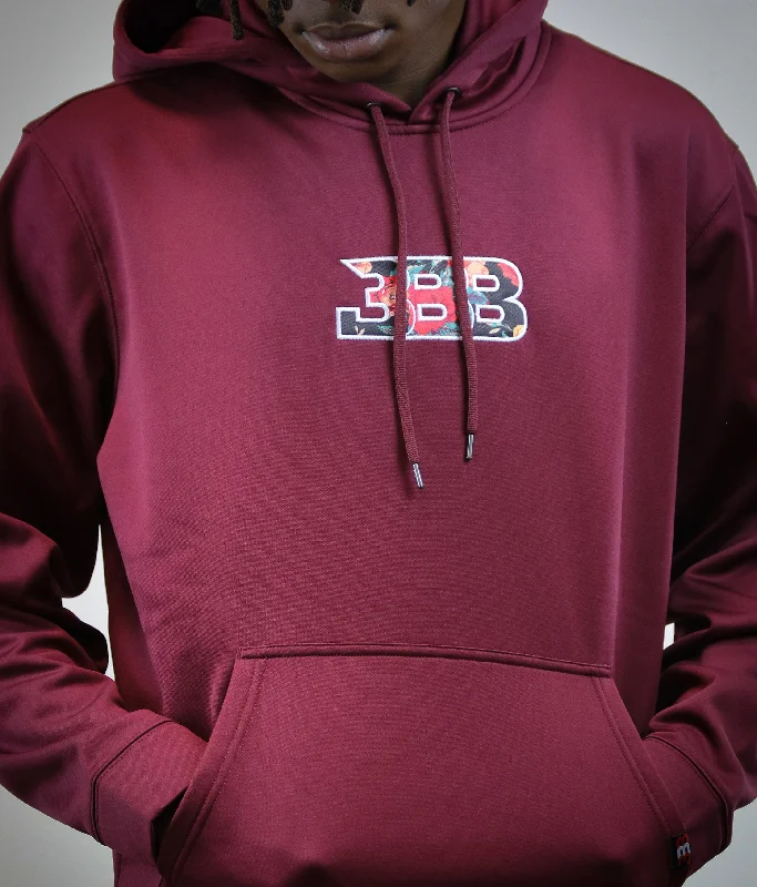 Women's Hooded Sweatshirts with Cinched WaistBBB Cool Breeze Hoodie -Maroon