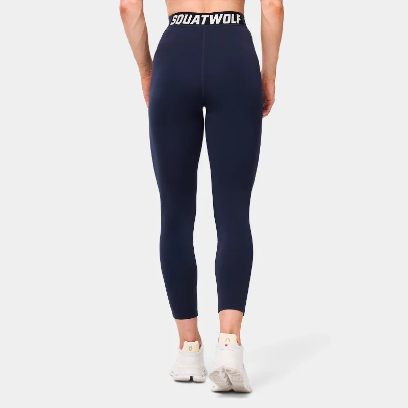 Wordmark 24" Leggings - Navy