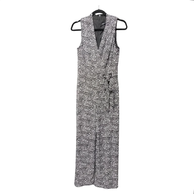 Women's Jumpsuits with Keyhole NeckJumpsuit By White House Black Market In Black & White, Size: S