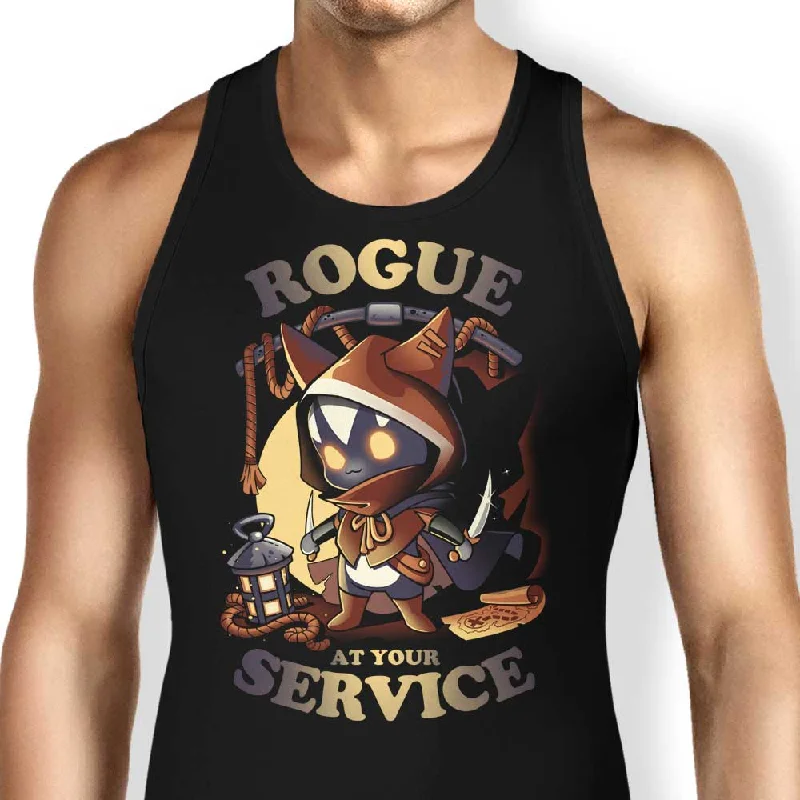 Women's Blouse with High CollarRogue at Your Service - Tank Top