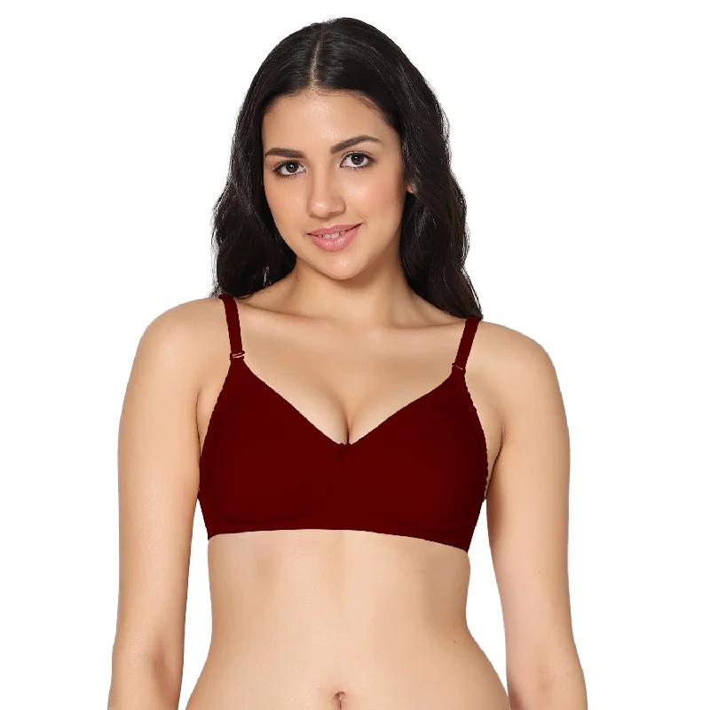 padded plunge sports braEla Non-Padded Full Coverage T-Shirt Bra (Pack of 1)