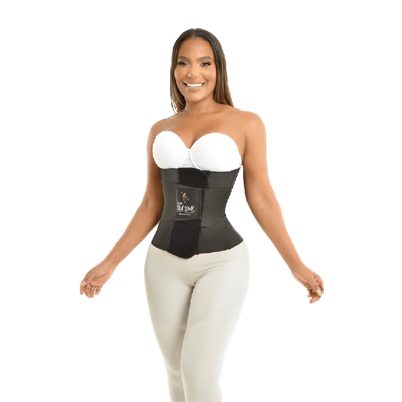 high-slit dress shaper with invisible seams6026 Waist Trainer Velcro Bands Fajas Meli'belt