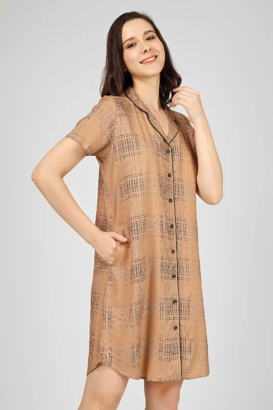 women's pajamas for those who seek ultimate relaxationMocha Dreams Nightdress