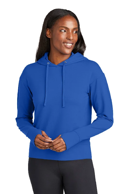 Women's Hooded Sweatshirts with Front PocketsSport-Tek Womens Sport-Wick Moisture Wicking Flex Fleece Hooded Sweatshirt Hoodie - True Royal Blue