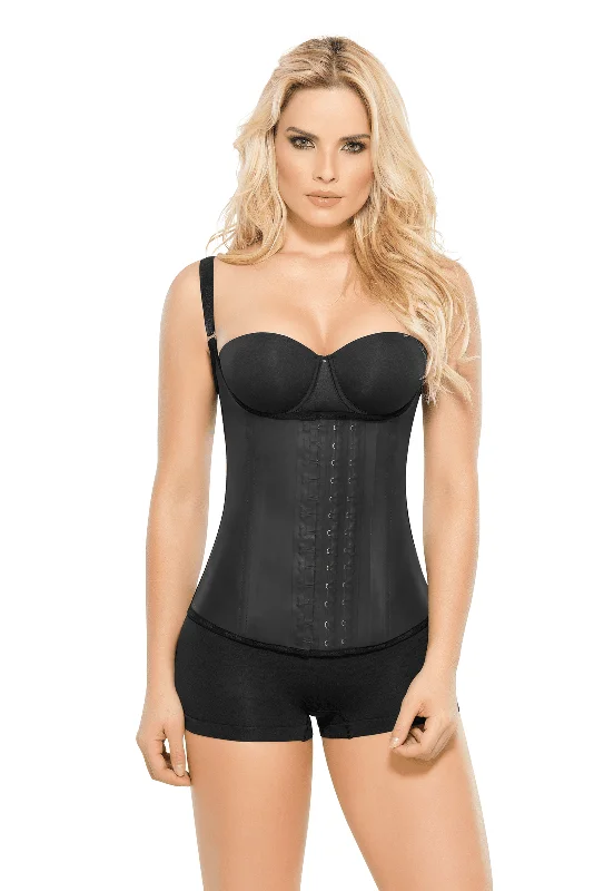 open-bust shapewear for tops2028 Natural Latex Thin-Straps Vest