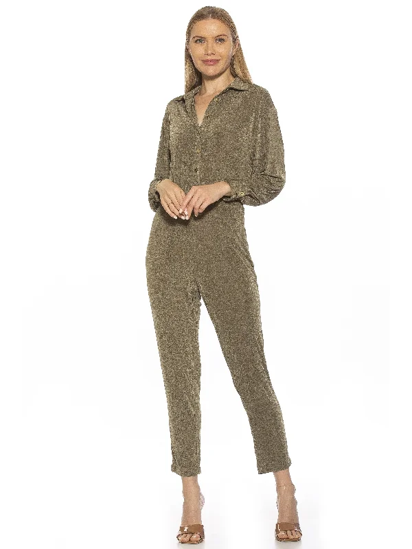 Women's Jumpsuits with Collarless DesignJulia Jumpsuit