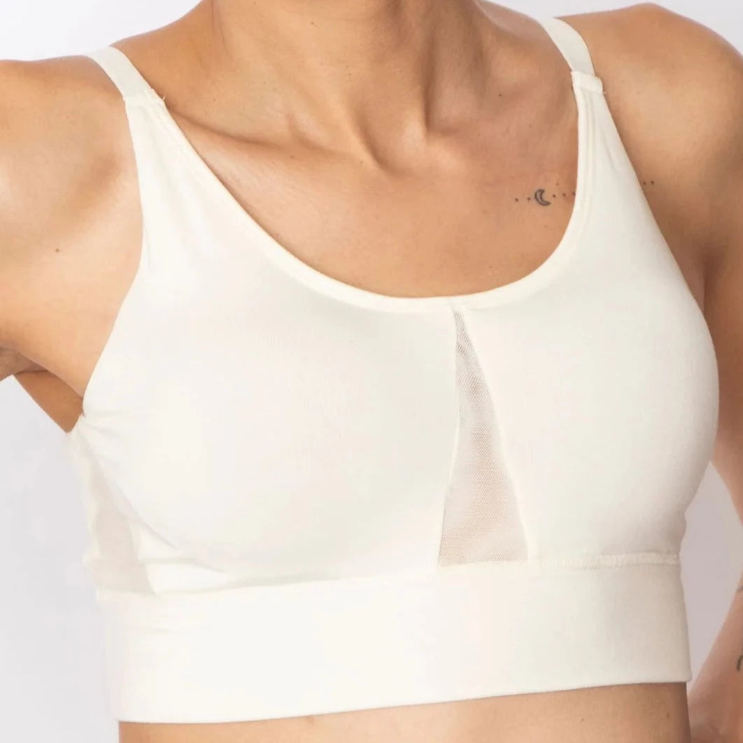 mastectomy bra with foam liningANAONO LESLIE LEISURE BRA IVORY