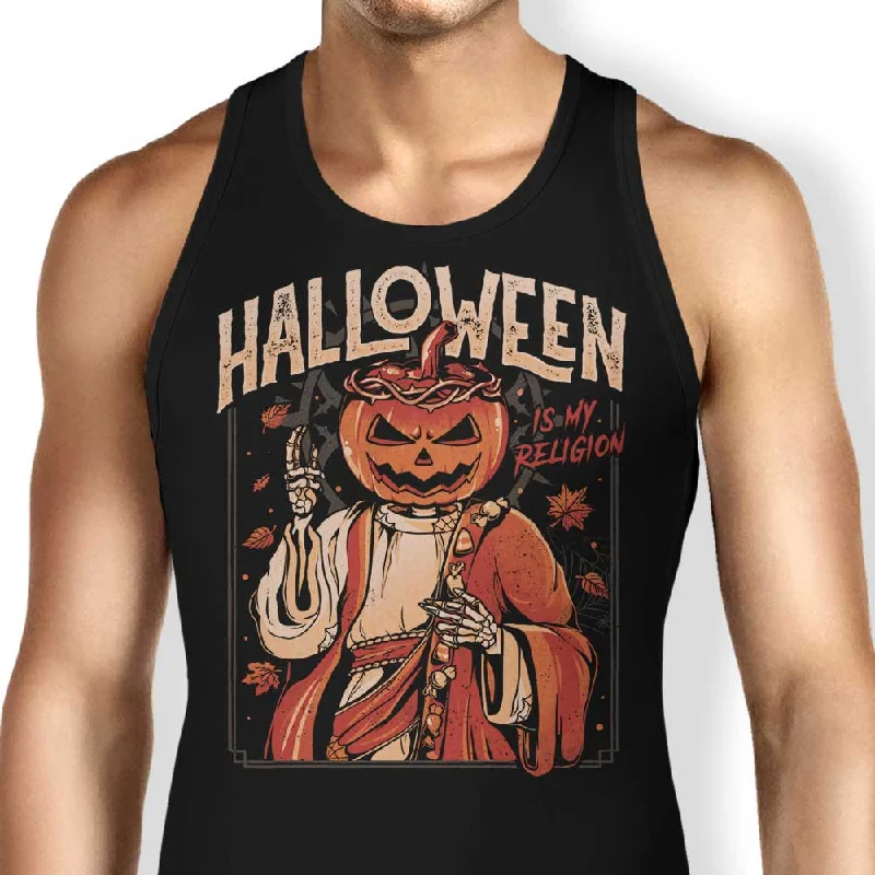 Women's Blouse with Shawl CollarHalloween is My Religion - Tank Top