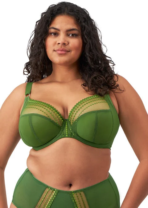 lace appliqué braMatilda Jungle Uw Plunge Bra