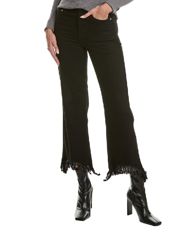 Women's Jodhpurs with Sweetheart CollarMaje Black Straight Jean