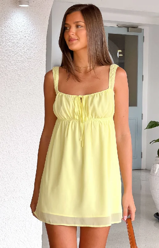 Women's Shirt Collar DressesBrooke Yellow Mini Dress