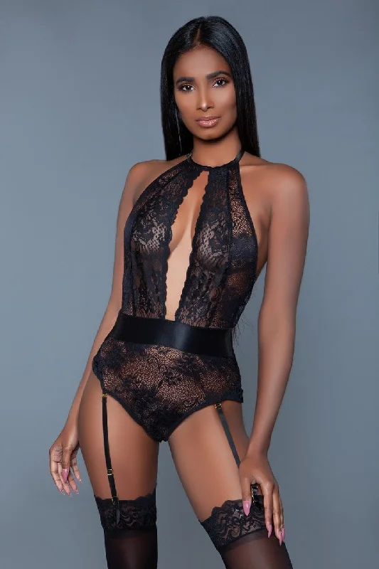 mastectomy bra with pocketsGeovan Sexy Valentine Bodysuit (Black)