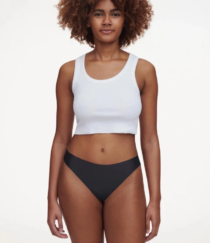 moisture-wicking sports underwear for womenTanga pulpie negra