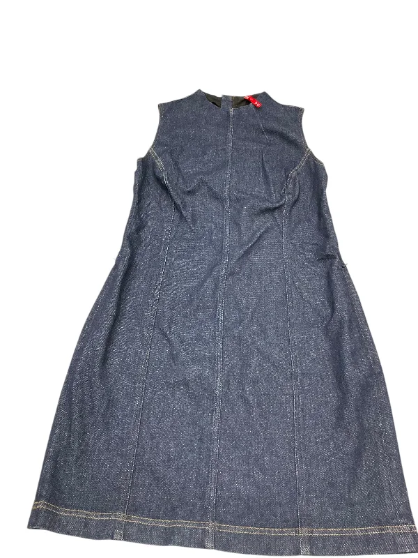 Women's Sweetheart-Back DressesDress Casual Midi By Spanx In Blue Denim, Size: M