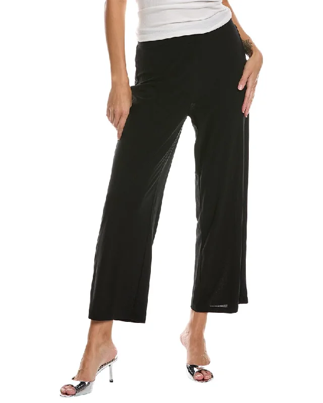 Women's Jodhpurs with Notched CollarJones New York Pull-On Wide Waistband Wide Leg Crop Pant