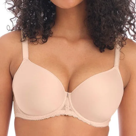 plus-size nursing bra with side supportFREYA SIGNATURE UW MOULDED SPACER BRA NATURAL BEIGE