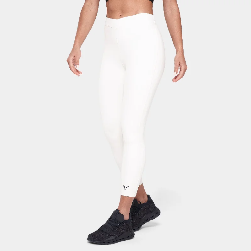 Wordmark 24" Leggings - Pearl White