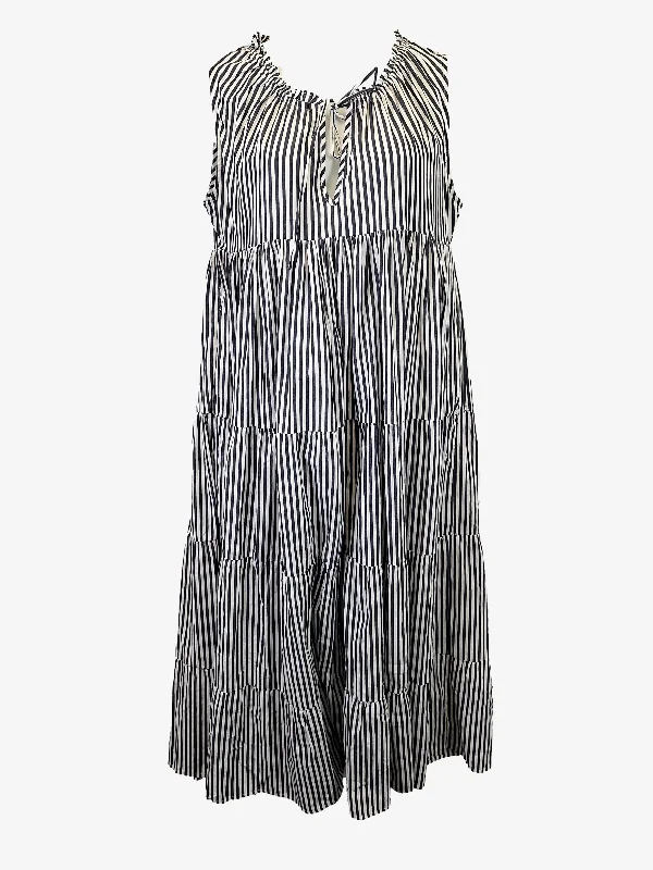 Women's Halter DressesAlexandra Graceful Tiered Resort Maxi Dress Size L