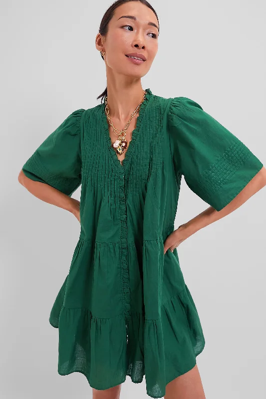 Emerald Renata Solid Shortsleeve Dress