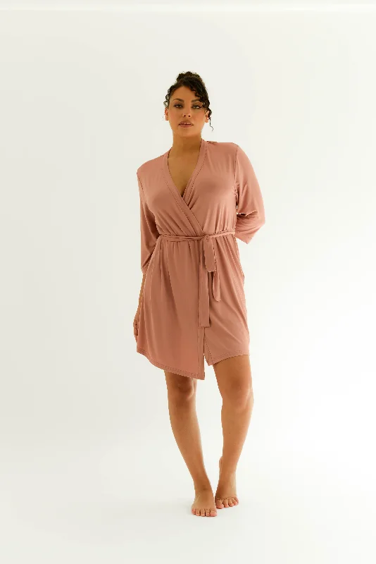 women's pajamas with a sophisticated, modern twistDrape Bamboo Robe in Dusk