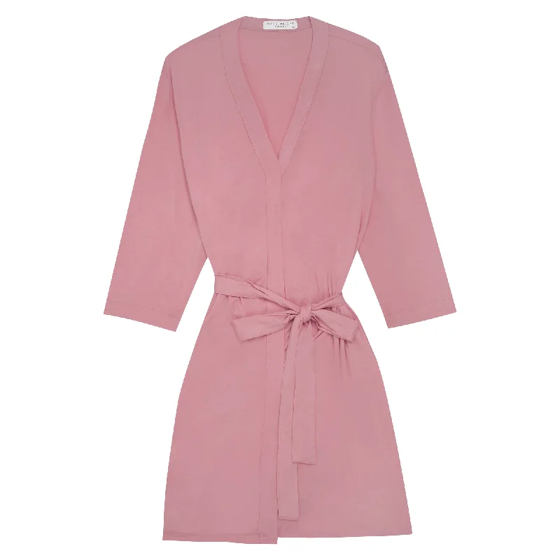 women's pajamas for campingDrape Bamboo Robe in Rose