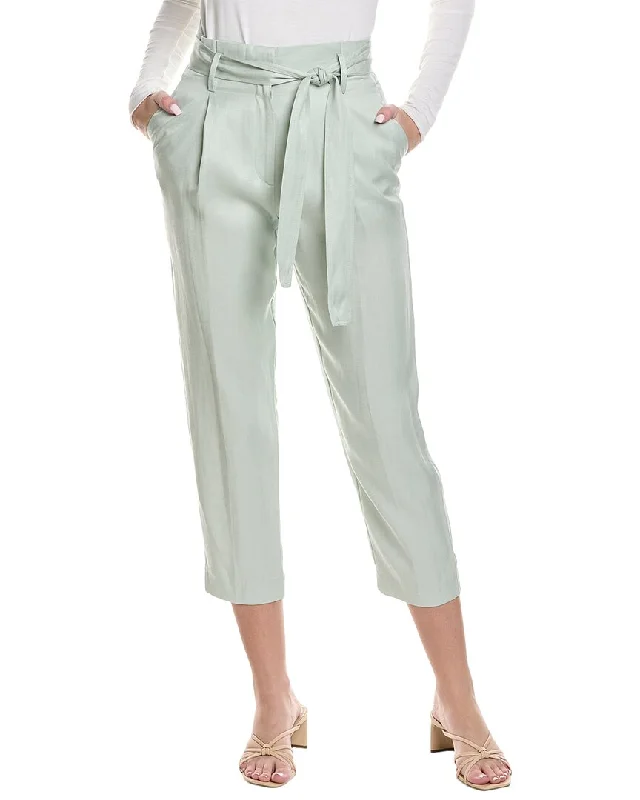 Women's Cargo PantsReiss Mylie Linen-Blend Taper Trouser