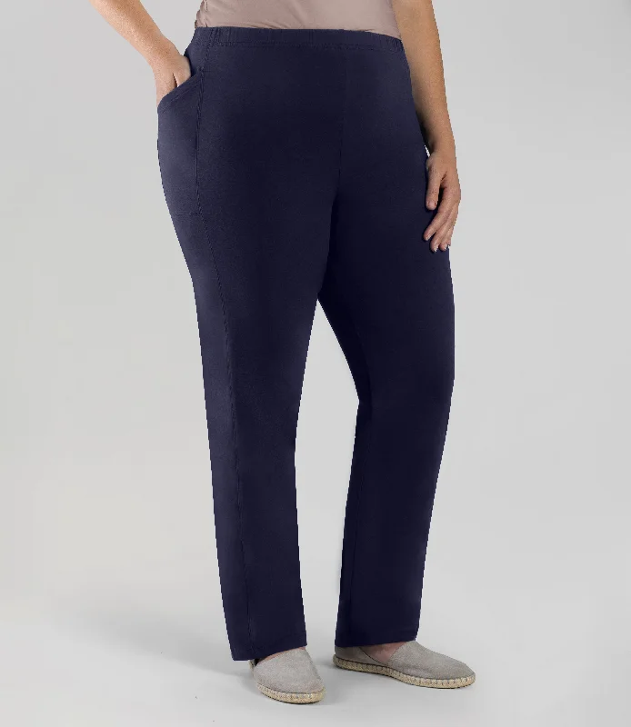 Stretch Naturals Side Pocket Loose Fit Leggings Dark Navy