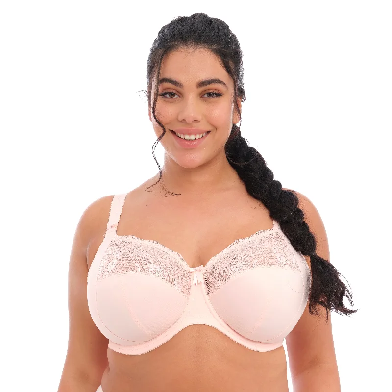 plus-size nursing bra with side supportELOMI MORGAN UW BRA BALLET PINK