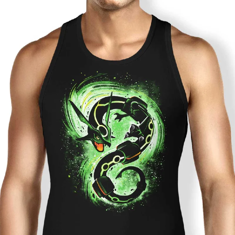 Women's V-Neck BlouseThe Dragon Ascent - Tank Top