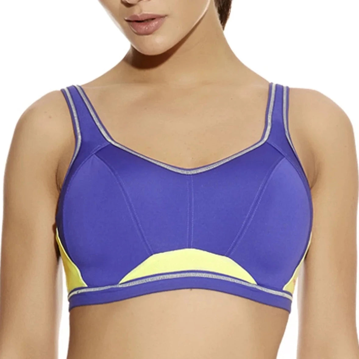 lace-up back bra for a custom fitFREYA EPIC UW CROP TOP SPORTS BRA WITH MOULDED INNER INDIGO